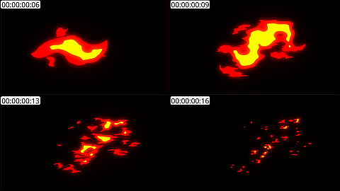 AE模板 手绘火焰元素 Fire Elements Pack 02