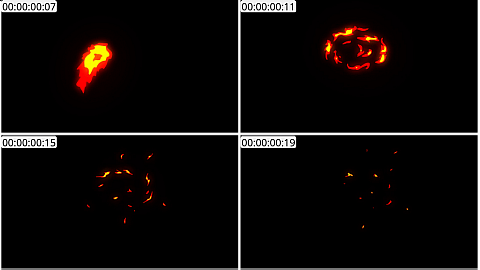 AE模板 手绘火焰元素 Fire Elements Pack 04