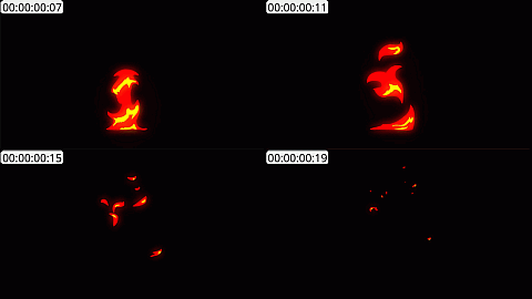 AE模板 手绘火焰元素 Fire Elements Pack 05