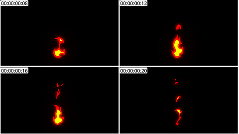 AE模板 手绘火焰元素 Fire Elements Pack 06