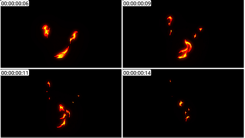 AE模板 手绘火焰元素 Fire Elements Pack 07