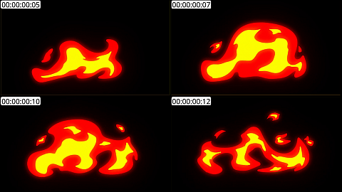 AE模板 手绘火焰元素 Fire Elements Pack 09