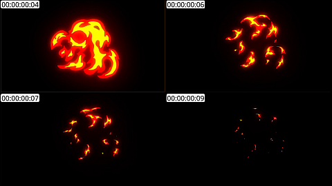 AE模板 手绘火焰元素 Hand Drawn Fire Elements Pack | After Effects 09