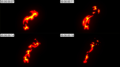 AE模板 手绘火焰元素 Hand Drawn Fire Elements Pack | After Effects 11
