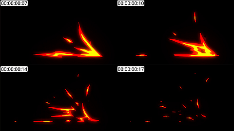 AE模板 手绘火焰元素 Fire Elements Pack 11