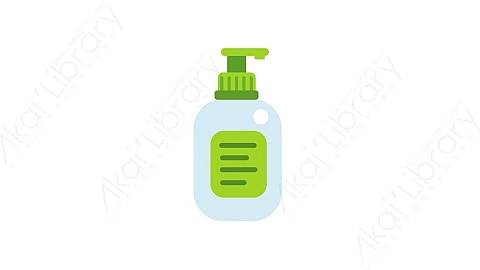 AE模板-MG扁平医疗元素图标Liquid soap bottle洗手液