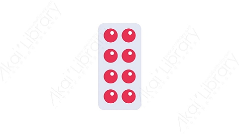 AE模板-MG扁平医疗元素图标Medications (two)药片