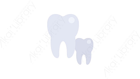 AE模板-MG扁平医疗元素图标Teeth牙齿
