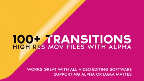 视频素材-100+带通道转场元素-Alpha Transitions Pack