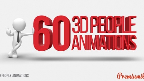 AE模板-三维人物动画-3D People Animations