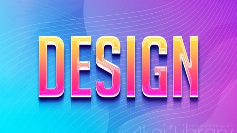 PSD模板-2019年3D文本效果趋势10
