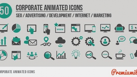 AE模板-企业动画图标-Corporate Animated Icons