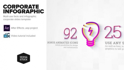 AE模板-企业信息图表幻灯片-Corporate Infographic Slides