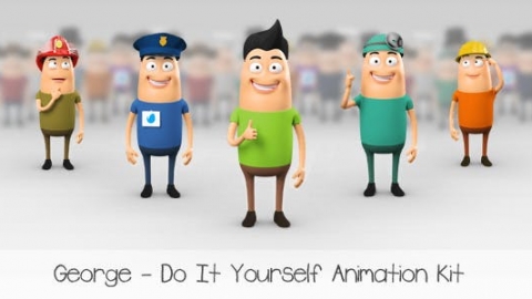AE模板-乔治-角色动画DIY工具包-George – Character Animation DIY Kit