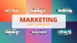 AE模板-营销-排版平面概念-Marketing – Typography Flat Concept