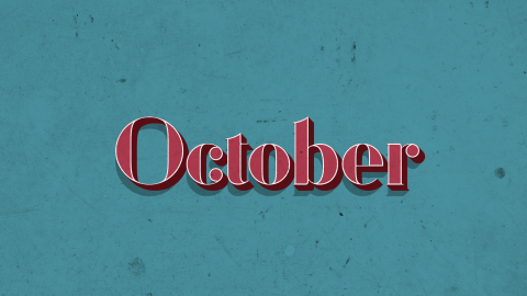 PSD模板-一年中的月份复古文本效果10