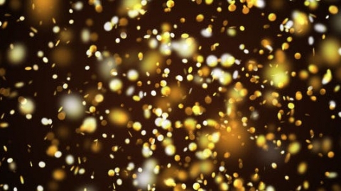 视频素材-金色纸屑-Gold Confetti Pack