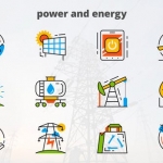 AE模板-力量与能量-平面动画图标-Power and Energy – Flat Animated Icons