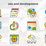 AE模板-搜索引擎优化和开发-平面动画图标-Seo And Development – Flat Animated Icons