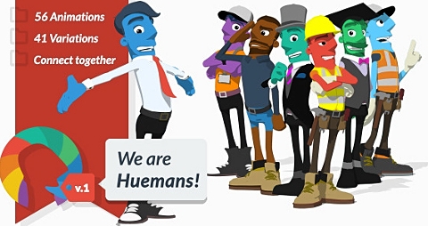 AE模板-我们是哈曼人-We are Huemans