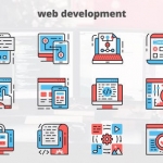 AE模板-网络开发-细线图标-Web Development – Thin Line Icons