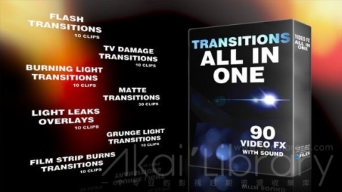 视频素材-90个带声音的转场包-Transitions