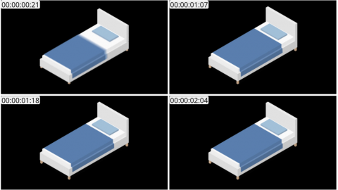 AE模板 床等距图标 Lopo   Isometric Explainer Kit Icons 00004 bed