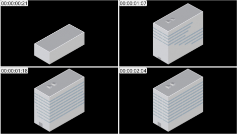 AE模板 建筑 Lopo   Isometric Explainer Kit Icons Buildings 00006 Building 04