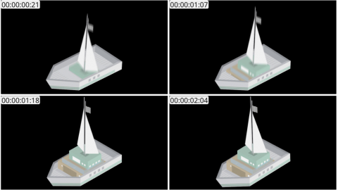 AE模板 船等距图标 Lopo   Isometric Explainer Kit Icons 00007 Boat