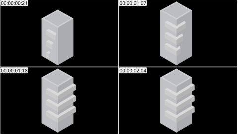 AE模板 建筑 Lopo   Isometric Explainer Kit Icons Buildings 00009 Building 07