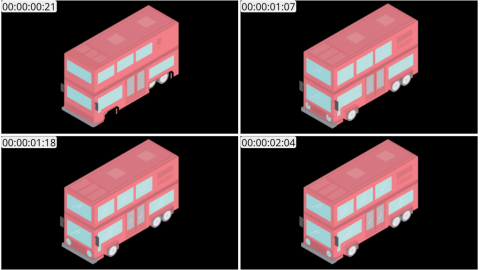 AE模板 公共汽车等距图标 Lopo   Isometric Explainer Kit Icons 00020 Bus 01
