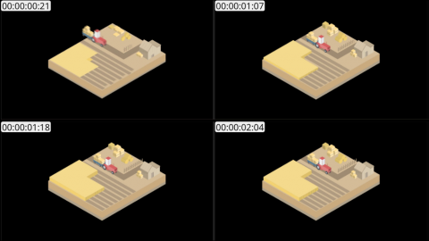 AE模板 农场 Lopo   Isometric Explainer Kit Icons Buildings 00021 Farm 01
