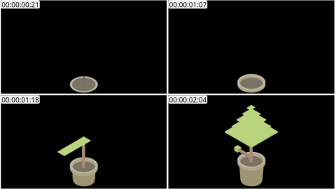 AE模板 盆栽等距图标 Lopo   Isometric Explainer Kit Icons 00023 Bushes 02