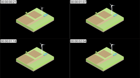 AE模板 农场 Lopo   Isometric Explainer Kit Icons Buildings 00025 Farm 05