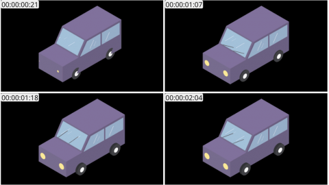 AE模板 小型车等距图标 Lopo   Isometric Explainer Kit Icons 00026 Car 01