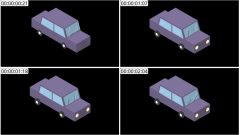 AE模板 小型车等距图标 Lopo   Isometric Explainer Kit Icons 00027 Car 02   color 01