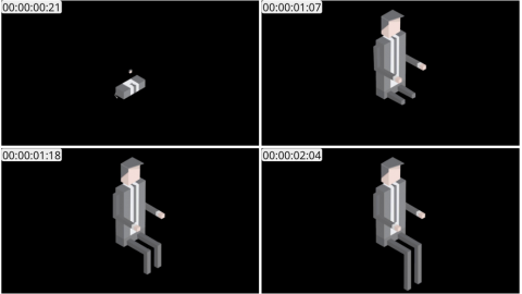 AE模板 职场男性白领等距角色 Lopo   Isometric Explainer Kit Character 38