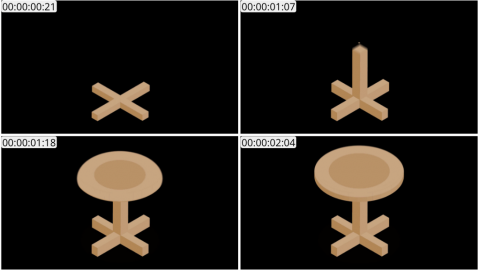 AE模板 咖啡店座椅等距图标 Lopo   Isometric Explainer Kit Icons 00040 CoffeeShop Sit