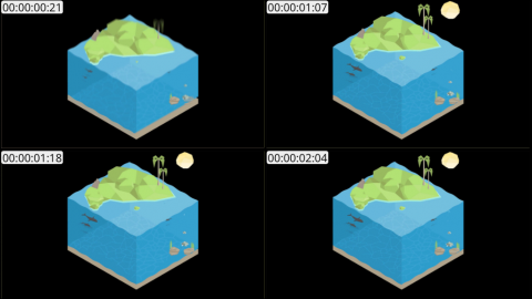 AE模板 岛 Lopo   Isometric Explainer Kit Icons Buildings 00040 Island 02