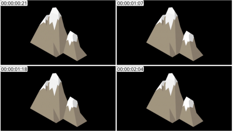 AE模板 山 Lopo   Isometric Explainer Kit Icons Buildings 00043 Mountain