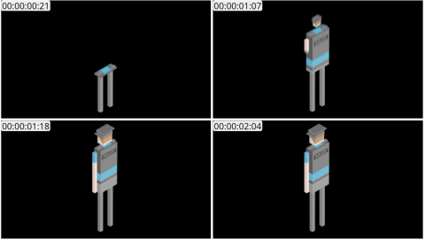 AE模板 警察等距角色 Lopo   Isometric Explainer Kit Character 45