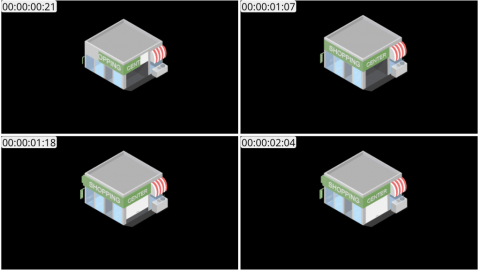 AE模板 商店一楼 Lopo   Isometric Explainer Kit Icons Buildings 00056 Shop   1st Floor