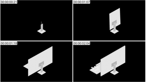AE模板 显示器等距图标 Lopo   Isometric Explainer Kit Icons 00072 Monitor (Back)