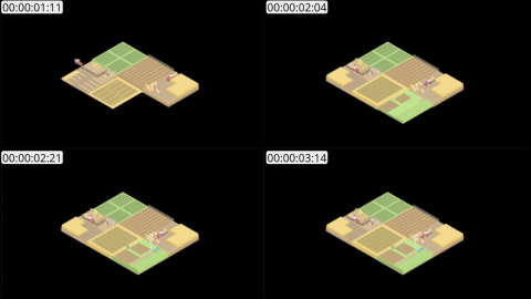 AE模板 农场收集等距场景 Lopo   Isometric Explainer Kit Scenes 08   farm collection