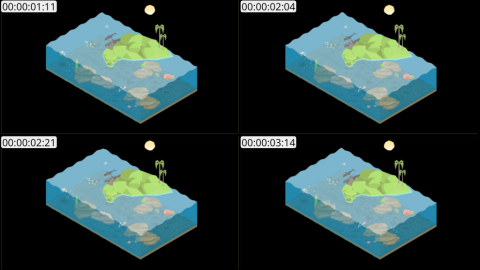 AE模板 海洋构成等距场景 Lopo   Isometric Explainer Kit Scenes 09   Sea Composition