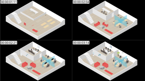 AE模板 办公室 室内等距场景 Lopo   Isometric Explainer Kit Scenes 11   Office   Inside