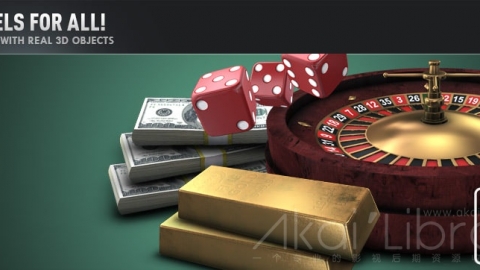 E3D模型：35个钱赌场模型包Money_Casino WIN MAC+使用教程