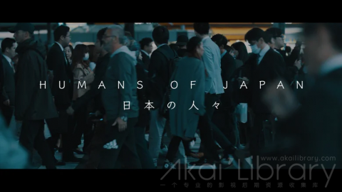 视频素材 4K日本人流商业街城市夜景宣传片 Humans of Japan   日本の人々
