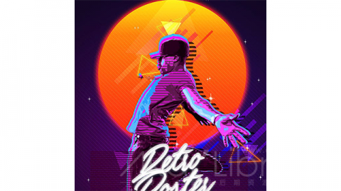 PS动作-80年代复古海报80s-retro-poster-photoshop-action/21362682