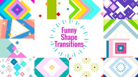 AE模板 有趣的形状转场 Funny Shape Transitions\AE